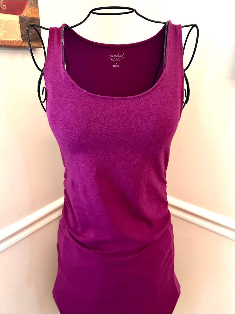 Isabel Maternity by Ingrid & Isabel Scoop Neck Tank - Berry Purple